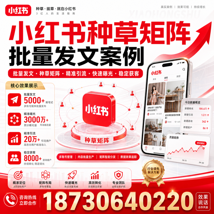 杭州小红书种草矩阵批量发文案例